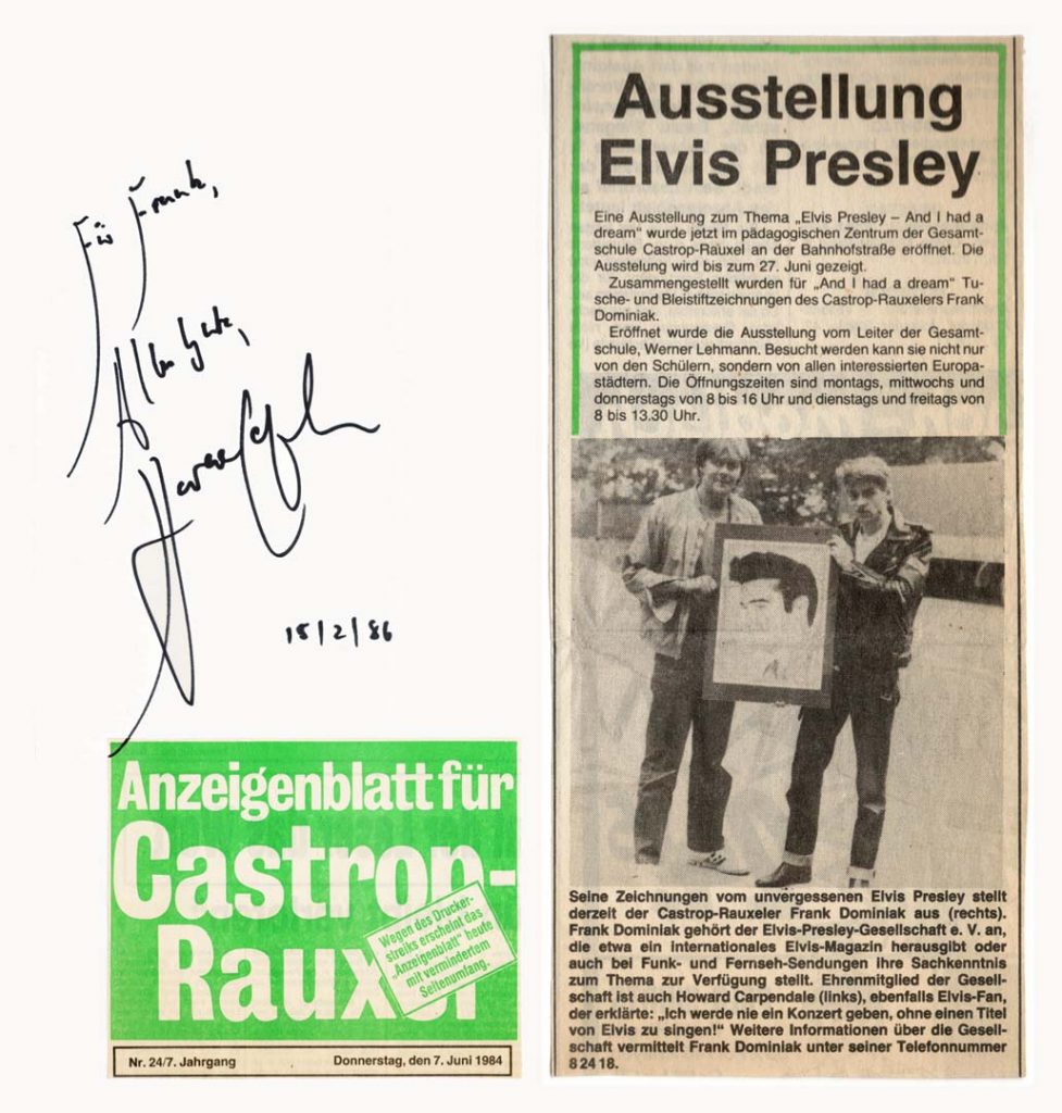 Zeitungsausschnitt von der Ausstellung