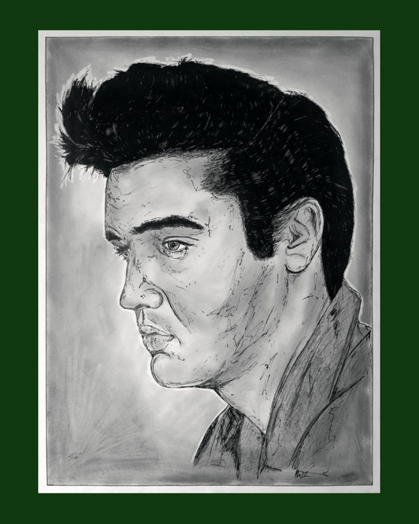 Zeichnung von Elvis Presley 