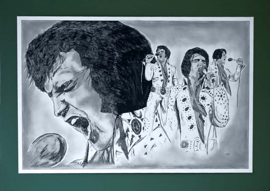 Zeichnung von Elvis Presley
