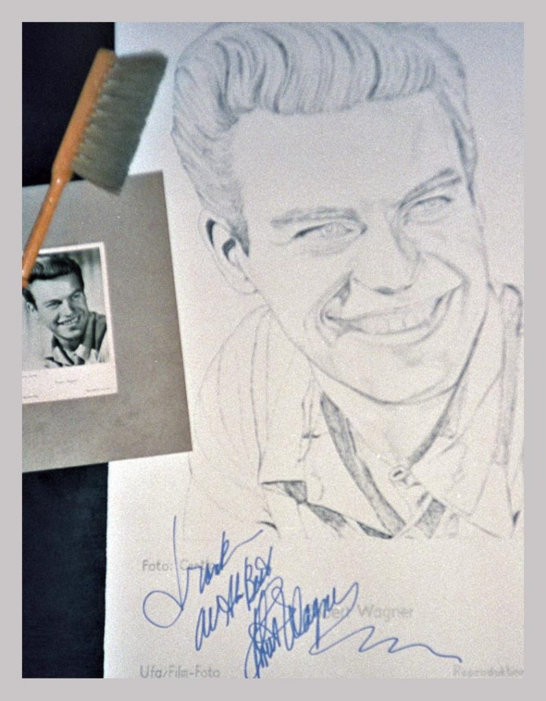 Robert Wagner drawing by Frank Dominiak