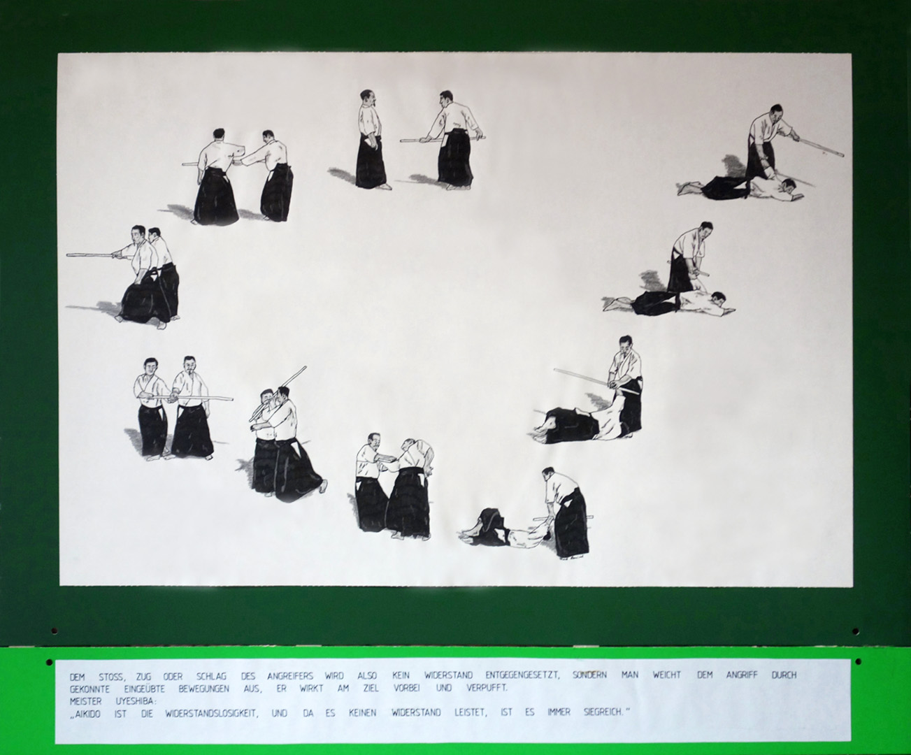 Aikido-Ausstellung-Diashow-Stabkampf