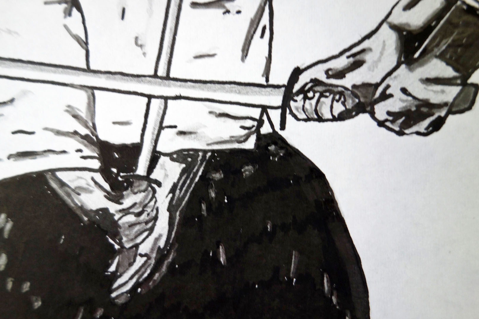 Aikido-Ausstellung-Diashow-schwertkampf