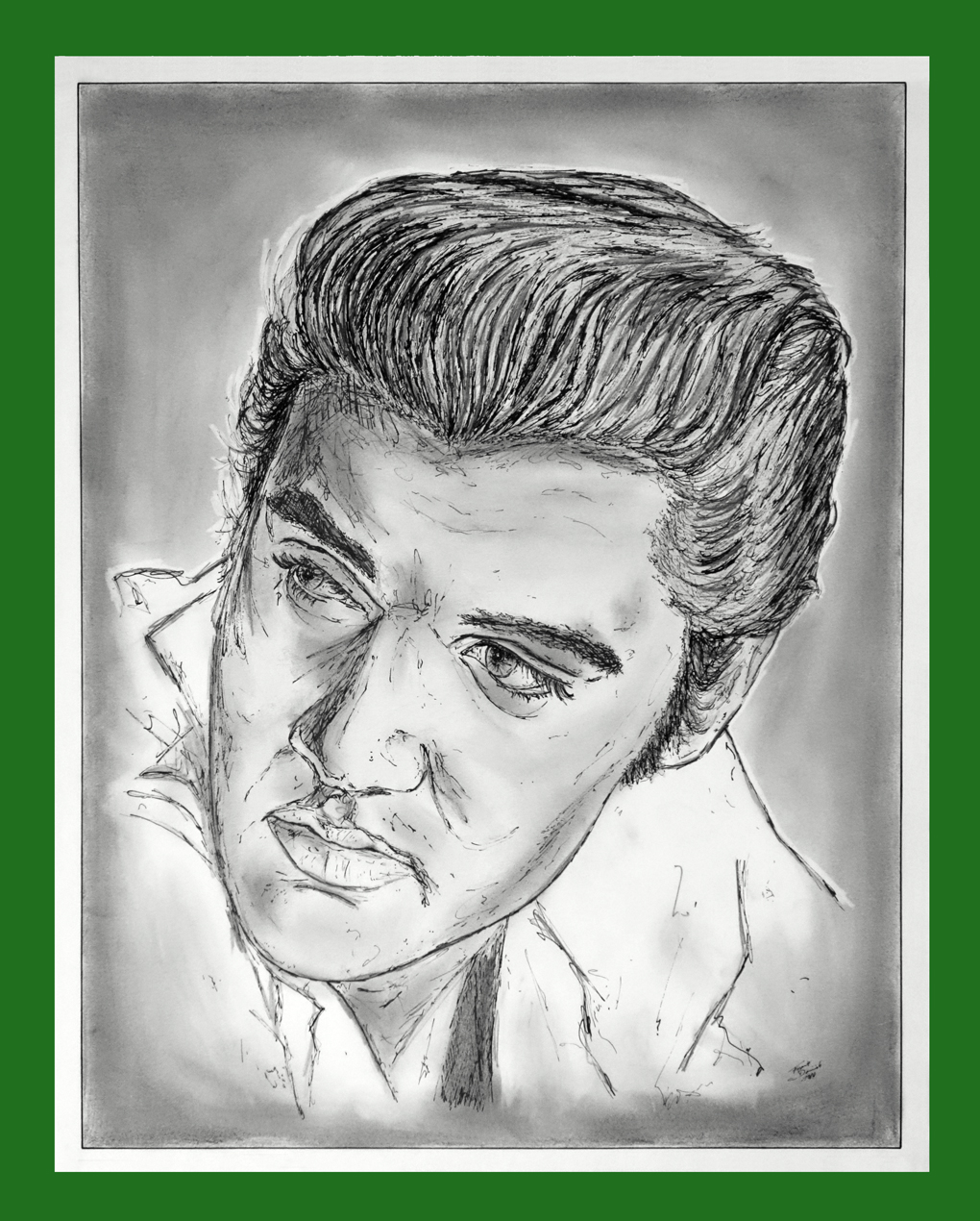Ausstellung Elvis Zeichnung 7