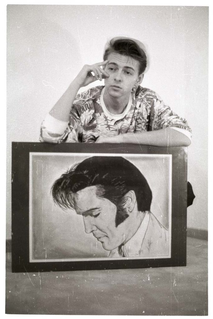 Photo Frank Dominiak Zeichnung Elvis Presley
