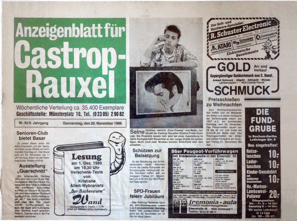 Anzeigenblatt für Castrop-Rauxel 20.Nov.1986