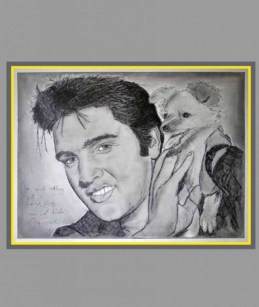 Zeichnung Elvis Presley
