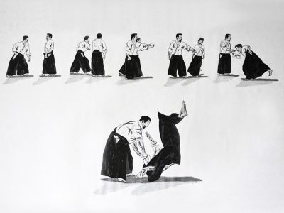 Aikido-Ausstellung-Ausweichen