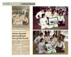 Zeitungsbericht und Bilder